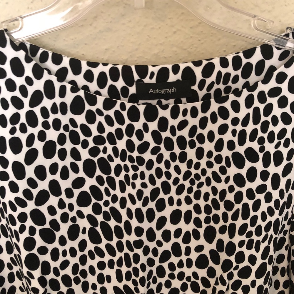 NWOT AUTOGRAPH Black&White Print Sheath Dress - Picture 4 of 6